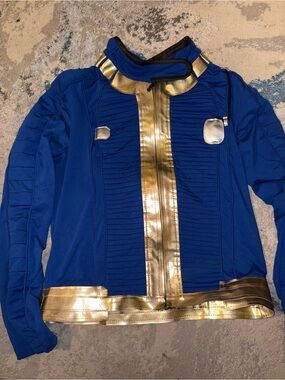 Fallout Inspired Blue & Gold cosplay Jacket Medium